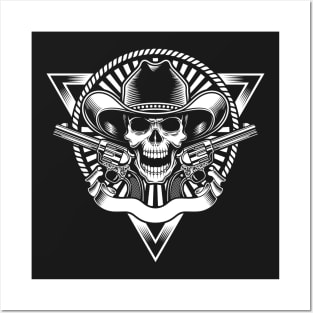 Cowboy Skull Posters and Art